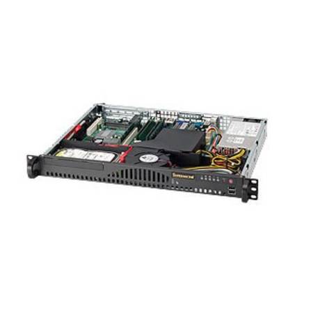 SUPERMICRO SuperChassis 200W Mini 1U Rackmount Server Chassis (Blk), CSE-512-203B CSE-512-203B